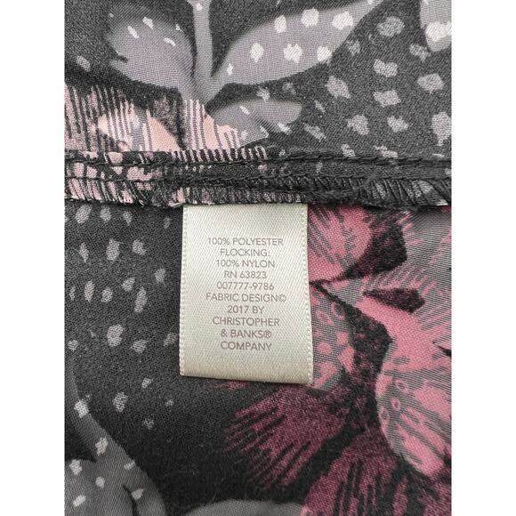 Christopher & Banks Cardigan Jacket X-Large Burnout Velvet Whisigoth Fairy XL - Picture 9 of 9